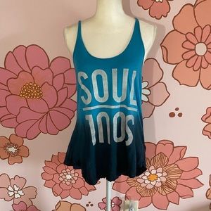 Soul Cycle Blue Ombré Tank S